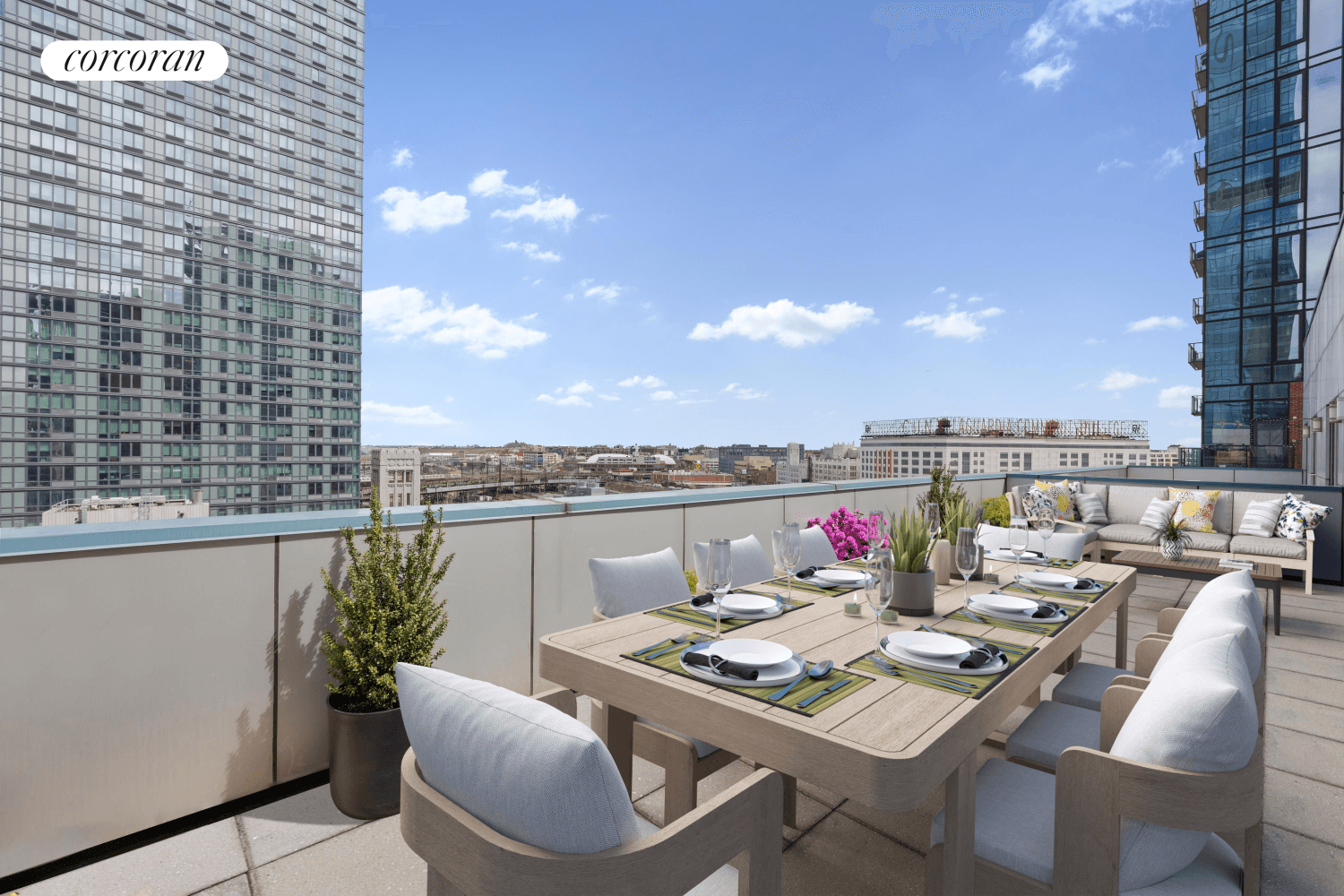 Welcome to 44 27 Purves Street, PH15C a sun drenched penthouse offering 720 square feet of interior living space complemented by an expansive 450 square feet private outdoor terrace.