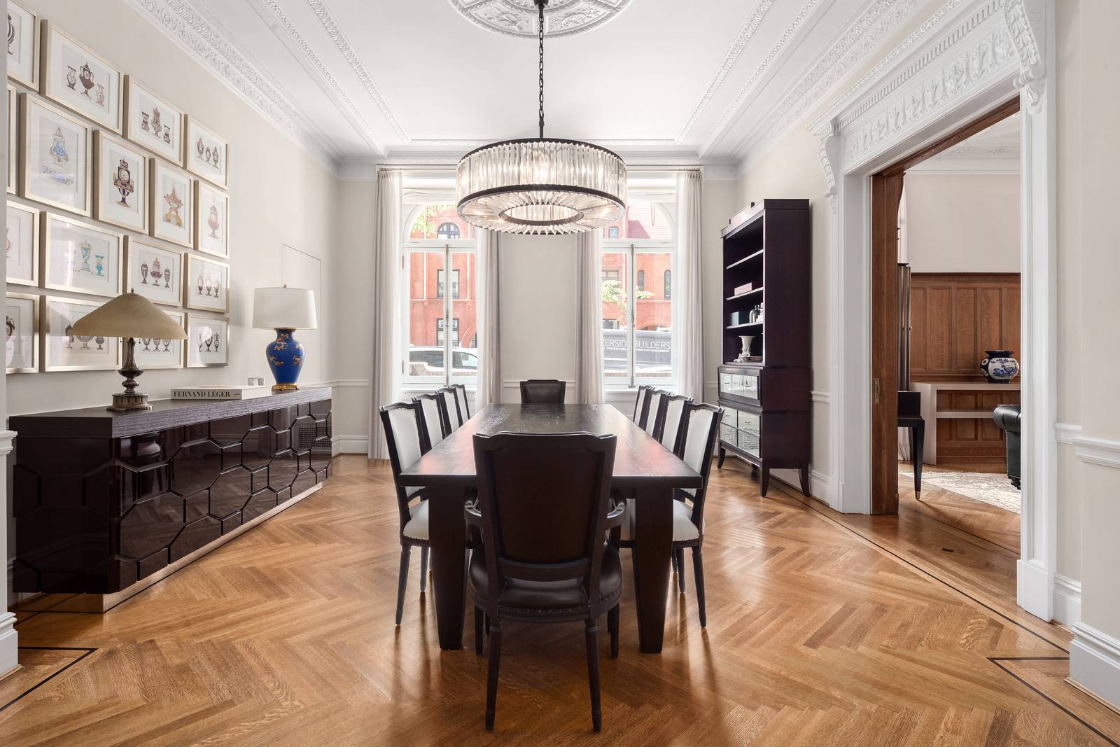 A mint condition duplex condo nestled a block away from Riverside Park in the landmarked Apthorp building, this 4 bedroom, 3.