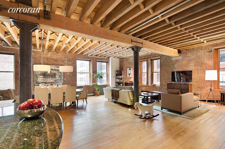 Exquisite Tribeca loft living awaits in this spectacular three bedroom, two and a half bathroom home featuring stunning original details, contemporary updates and a sought after location surrounded by Belgian ...