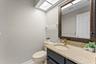 1/2 bath just of 1st bedroom/office