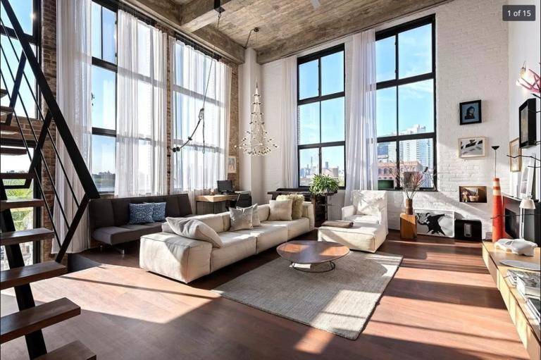 INDUSTRIAL CHIC WILLIAMSBURG LOFT Featured in WSJ amp ; NYTIMES, this exquisite duplex loft is located in the beloved converted prewar Condominium The Esquire Building at 330 Wythe Ave.
