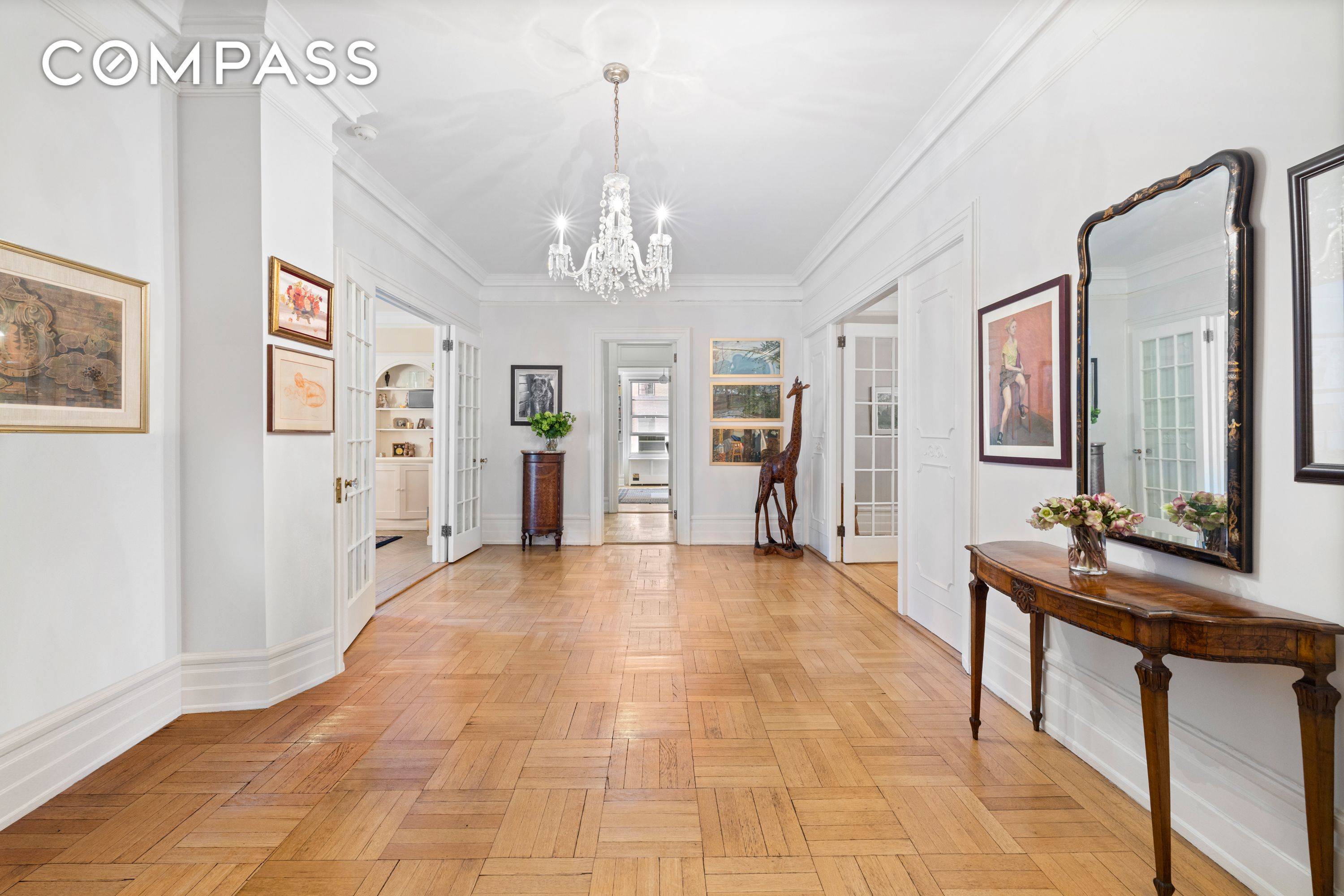 This 9 into 8 room, grand and gracious residence simply seduces with its superior floor plan, soaring 10 ceilings, large bay windows and original herringbone hardwood floors throughout !