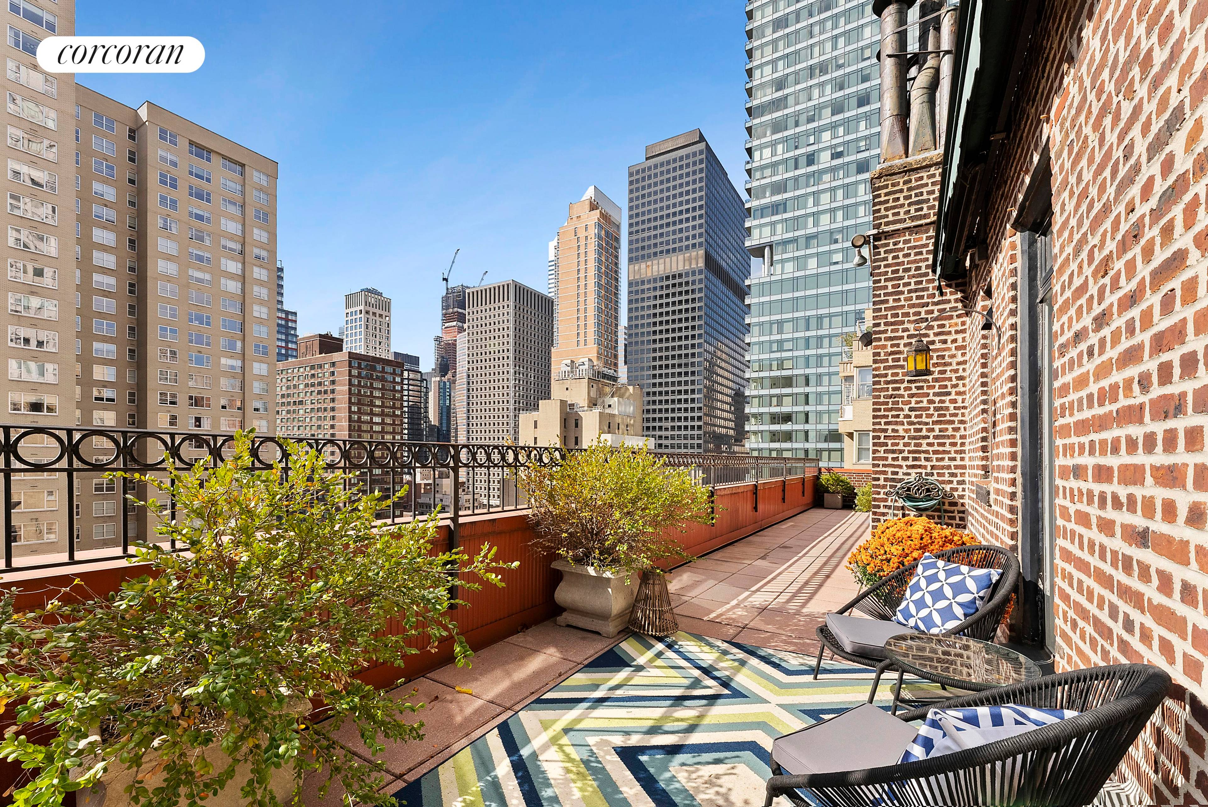 Step right into urban paradise and find yourself in this exquisite penthouse duplex at 320 East 57th Street, in the heart of Sutton Place.