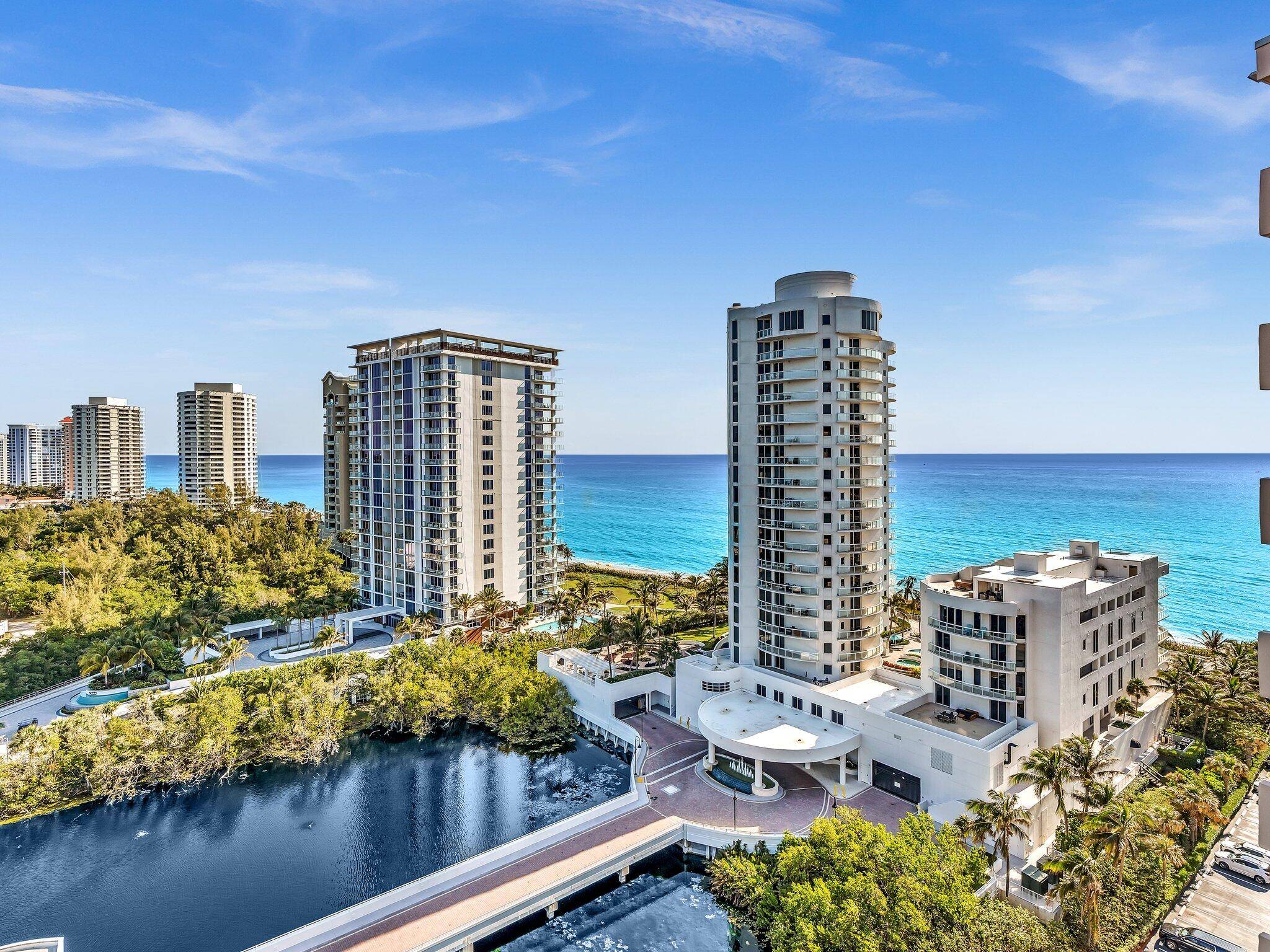 Singer Island Gorgeous High Floor 2 Bed 2 Bath Apartment with Panoramic Views of the Intercoastal Ocean.