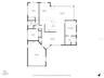 Estimated floor plan with measurements.
