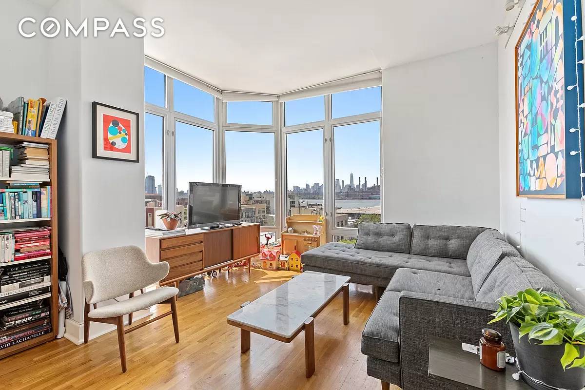 Prime Greenpoint Luxury Stunning Corner 2BD 1BA with Private Key Locked Elevator, Walk in Closet, Skyline Views, Floor to Ceiling Windows, Stainless Steel Appliances including, D W, in a Pet ...