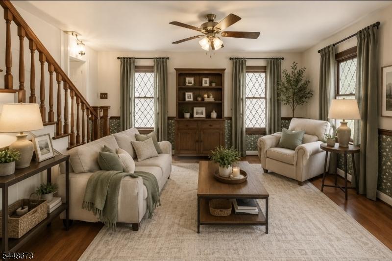 Virtually staged and designed