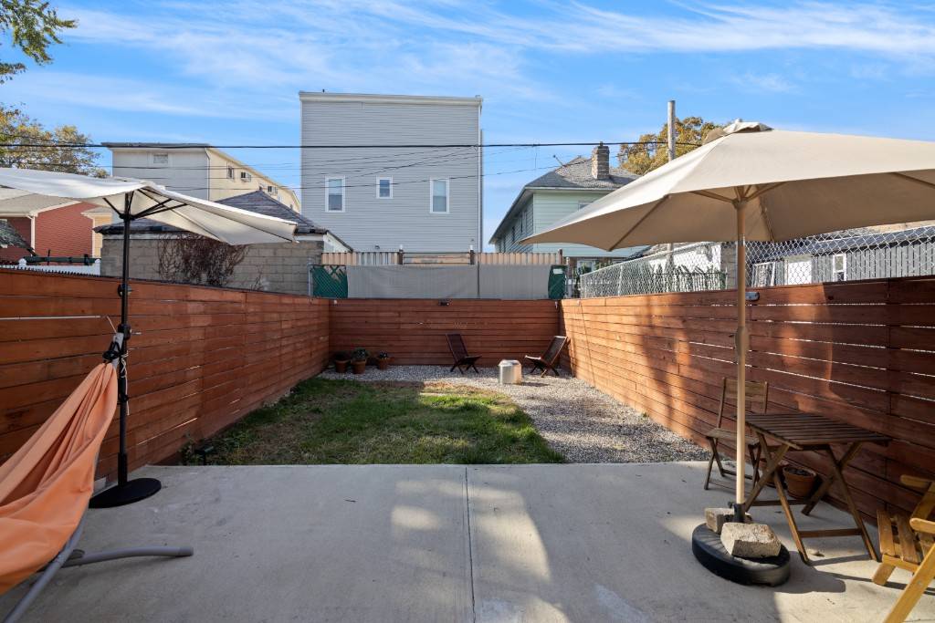 This recently renovated, captivating, three story home in Brooklyn features modern amenities, rich natural light, high ceilings, private backyard space, and front and back balconies.
