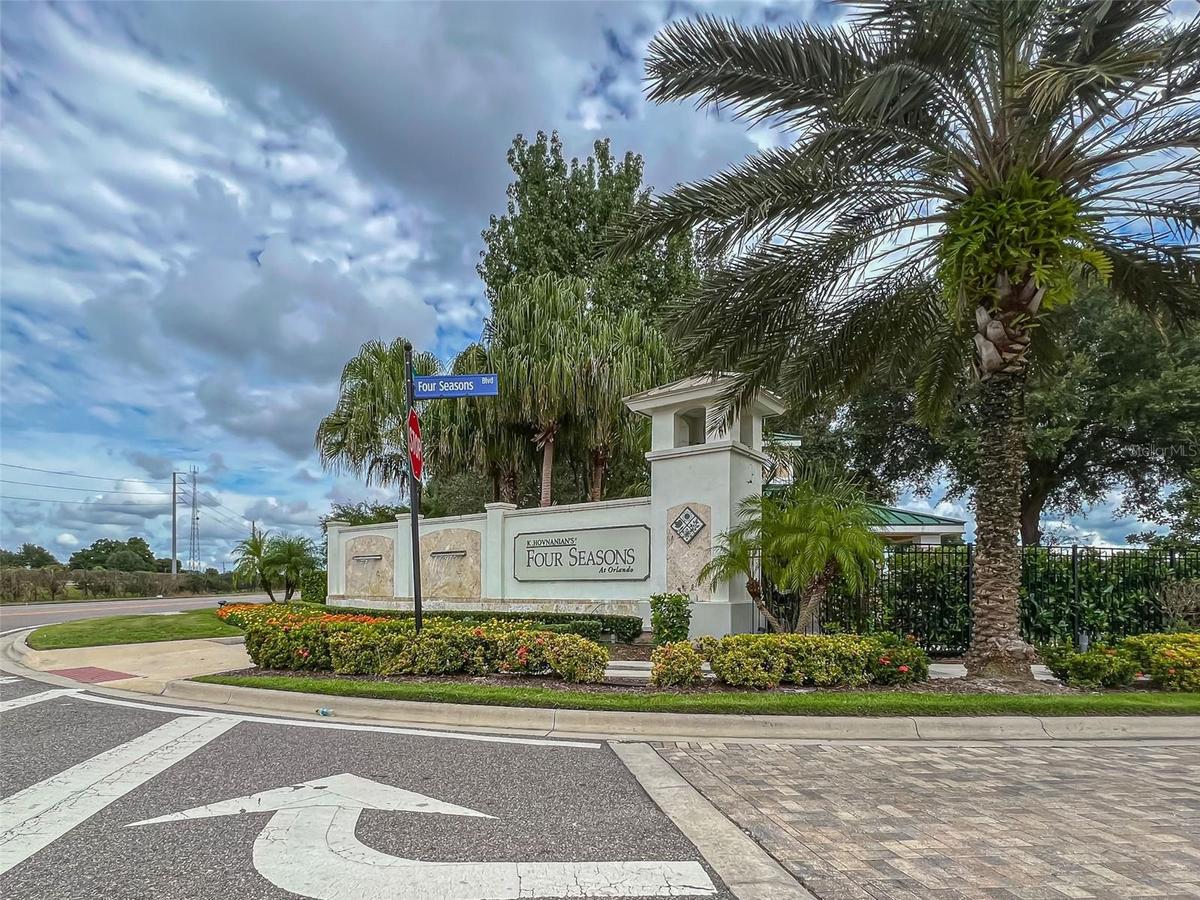 Your gateway to Four Seasons at Orlando, just off Formosa Garden Blvd!
