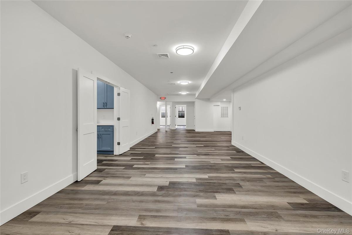 Empty room featuring light wood finished floors