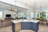 Kitchen bar/island are with views