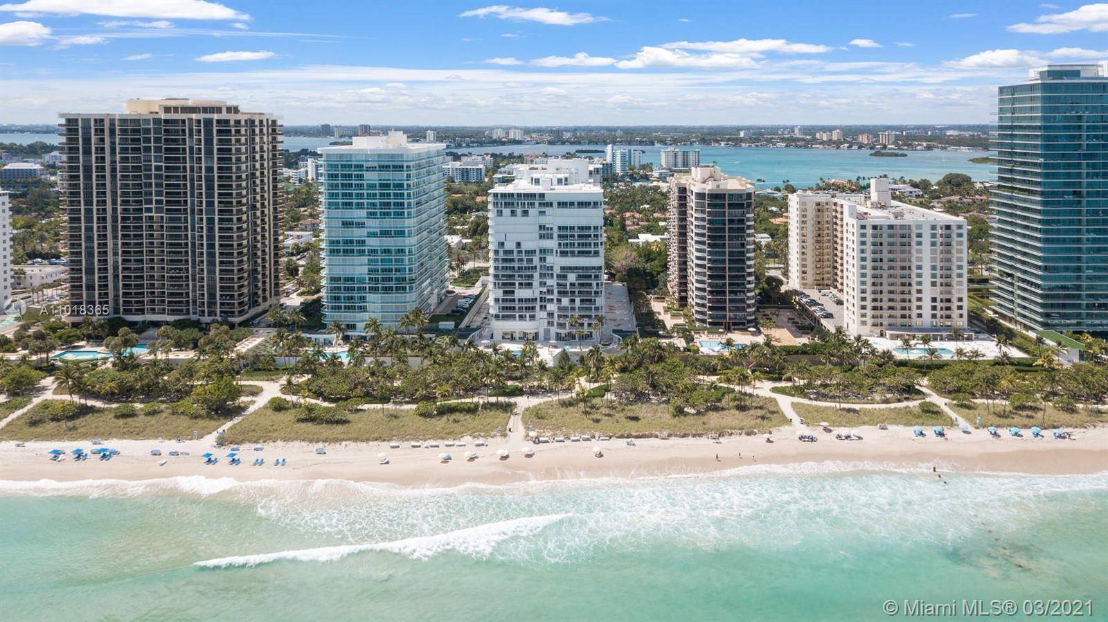 Direct ocean views from this corner unit at the coveted Bal Harbour 101 Condominium.