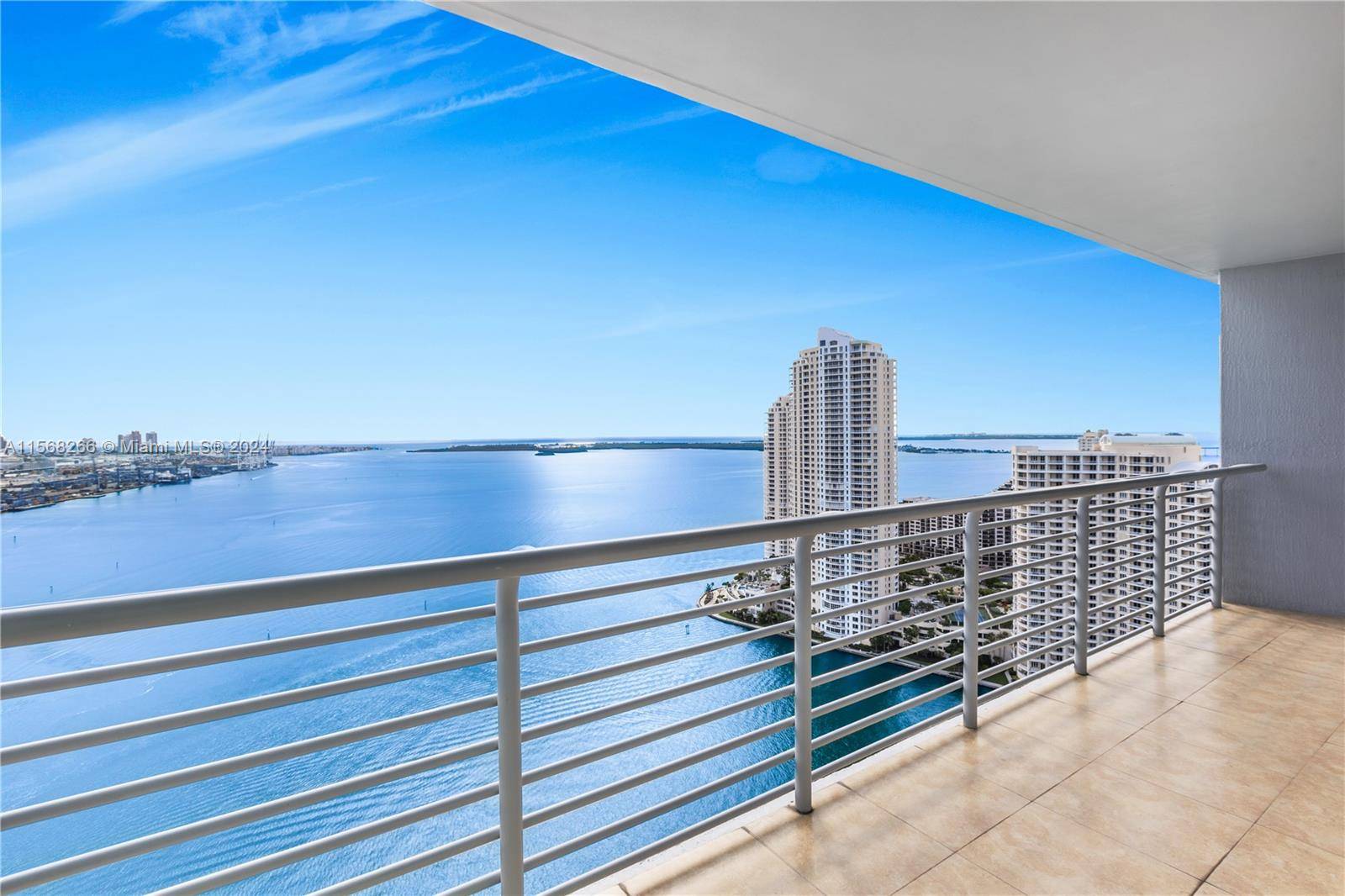 Beautiful 3bdrms 2bths fully furnished condo with direct views of Biscayne Bay.