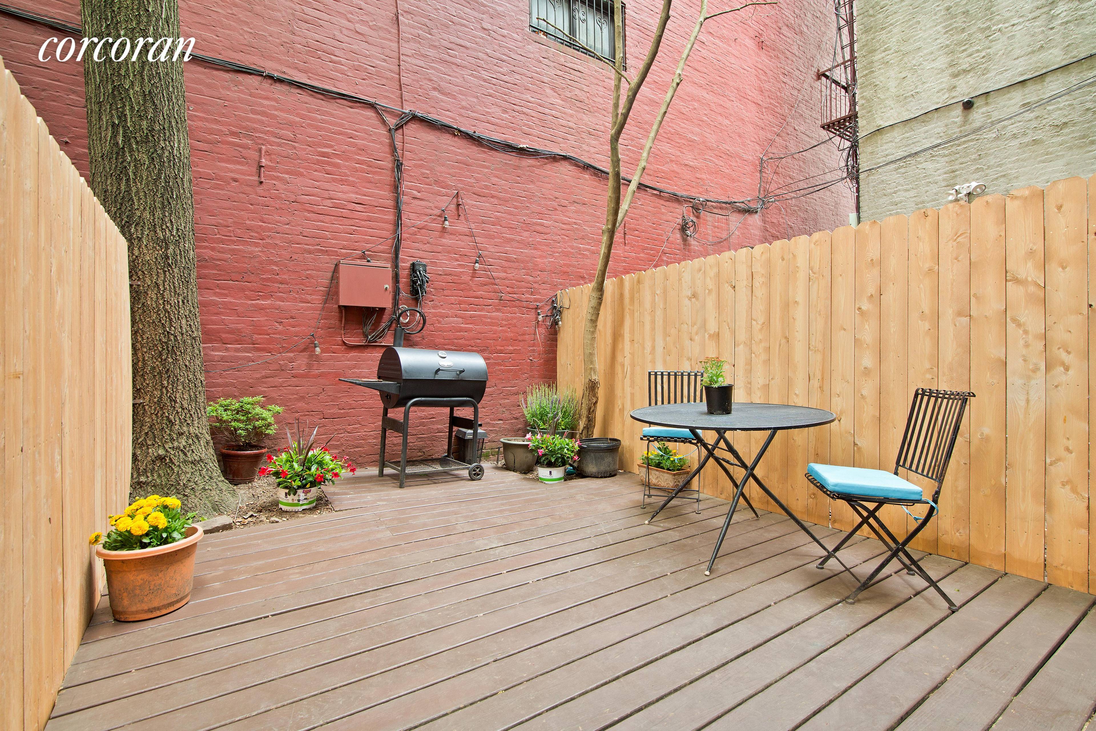 With a peaceful private garden for you to enjoy your favorite cocktails, this charming two bedroom home has an efficient layout.