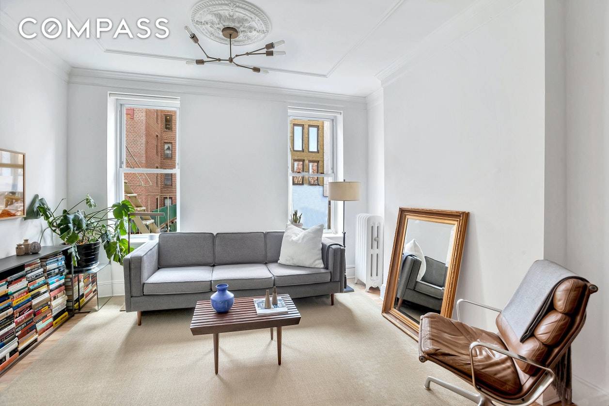 Tastefully renovated, sunny south facing one bedroom, one bath property in a prime location on the border of Prospect Heights and Crown Heights.