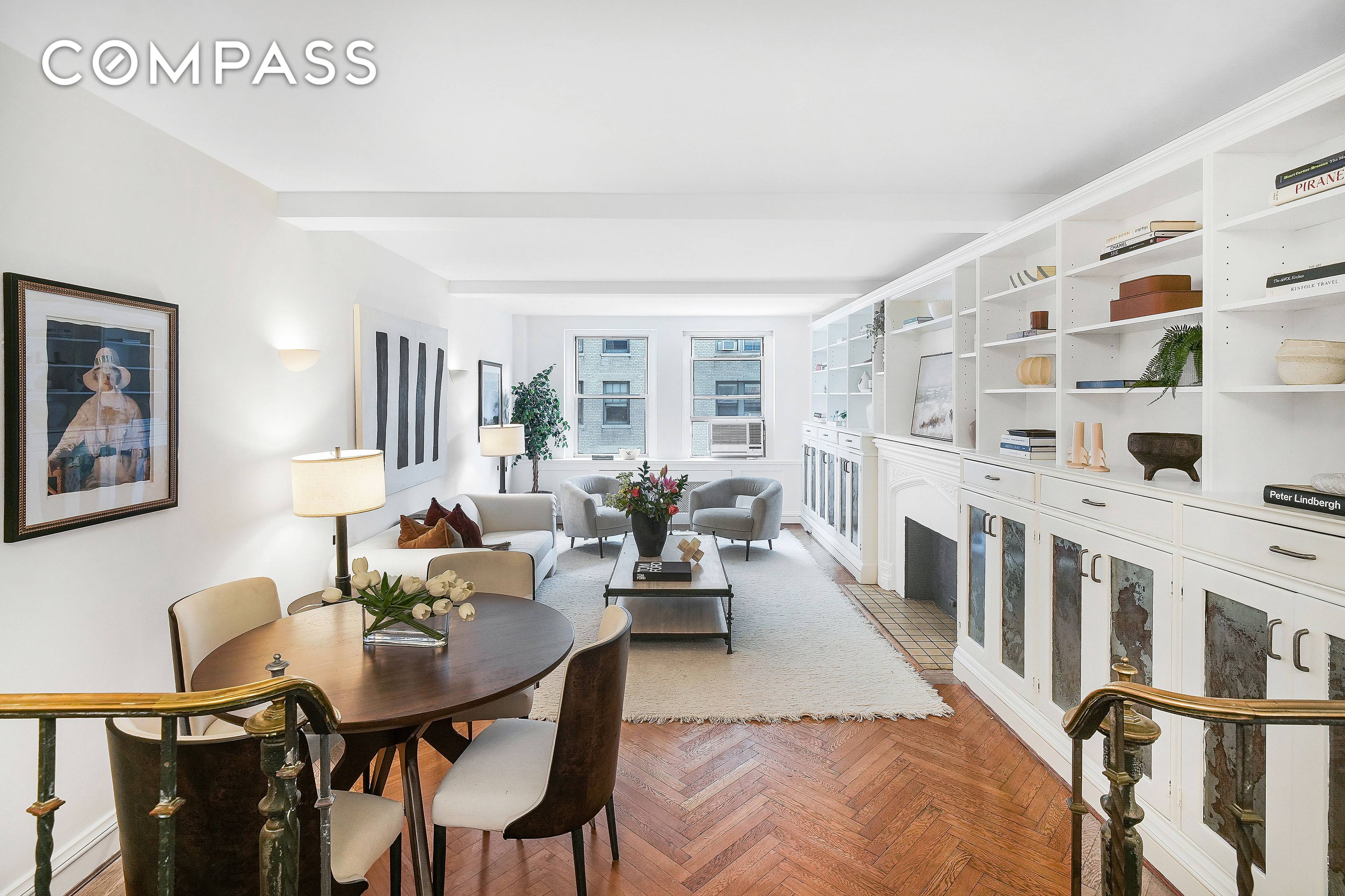 An exclusive, rarely available home in a building with longtime staff and owners who foster a truly special community.