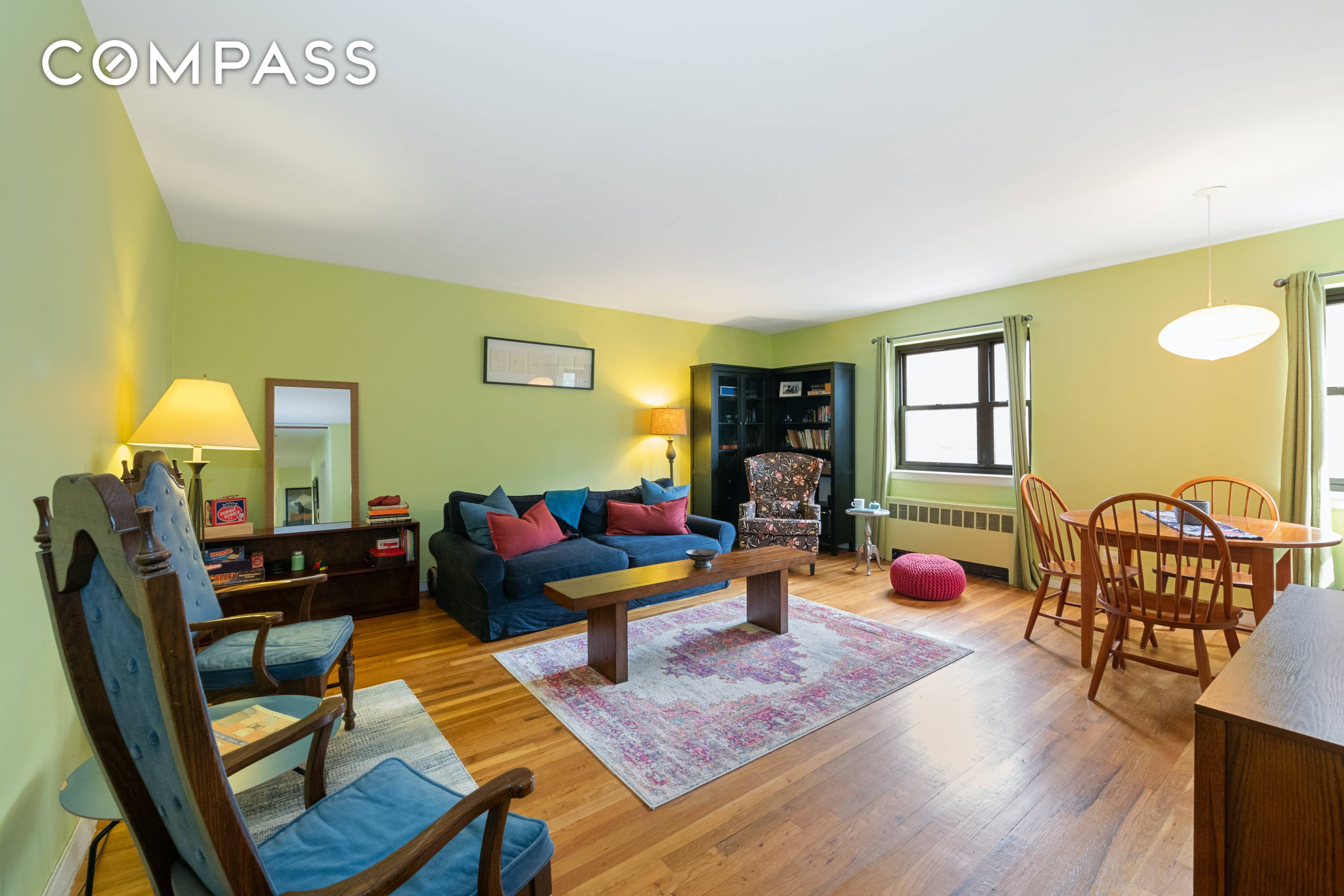 Post war meets modern chic in this spacious two bedroom one bath Coop.