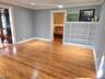 Living room with built ins