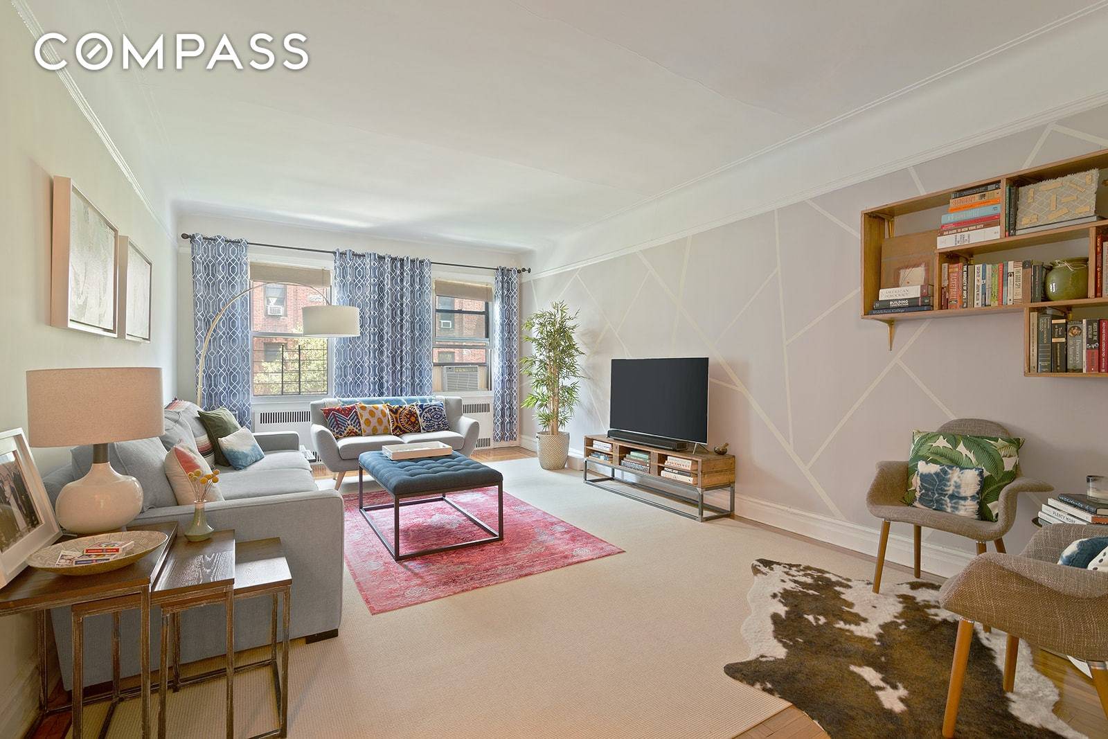 Spacious, light filled two bedroom two bathroom home in Stephen Hall, a pre war cooperative in the heart of Jackson Height's historic district, minutes from the 7 train as well ...