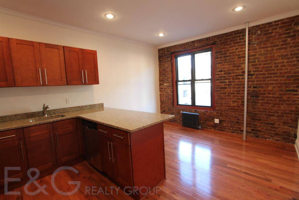 New Renovated 3 bedroom apartment In unit stackable LG washer and Dryer located on the 4th floor walk up.