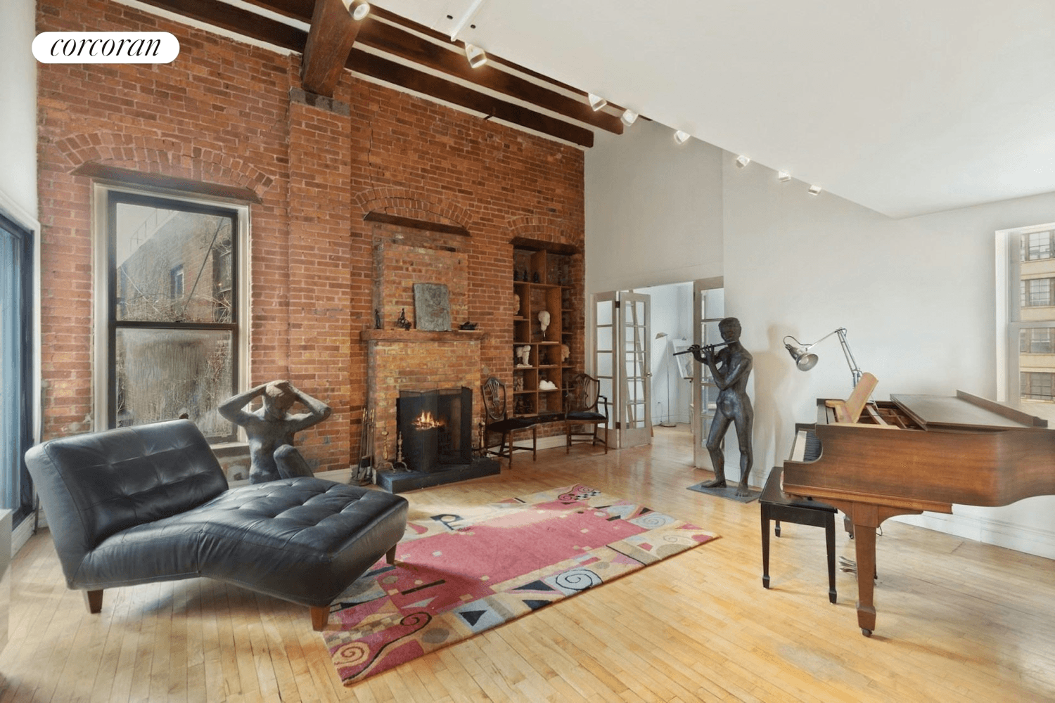 West Village Atelier, with two bedrooms plus den, two bathrooms and two outdoor spaces.