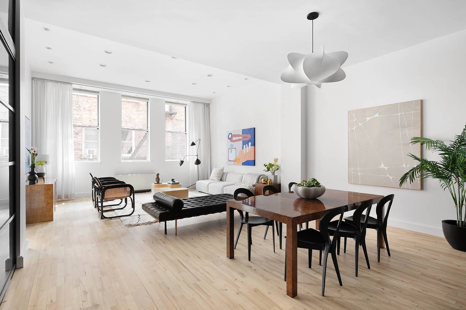 Upon entering this stunning loft located in the West Chelsea's gallery district, you'll be instantly impressed with its 12' ceilings, over sized windows, and expansive layout.