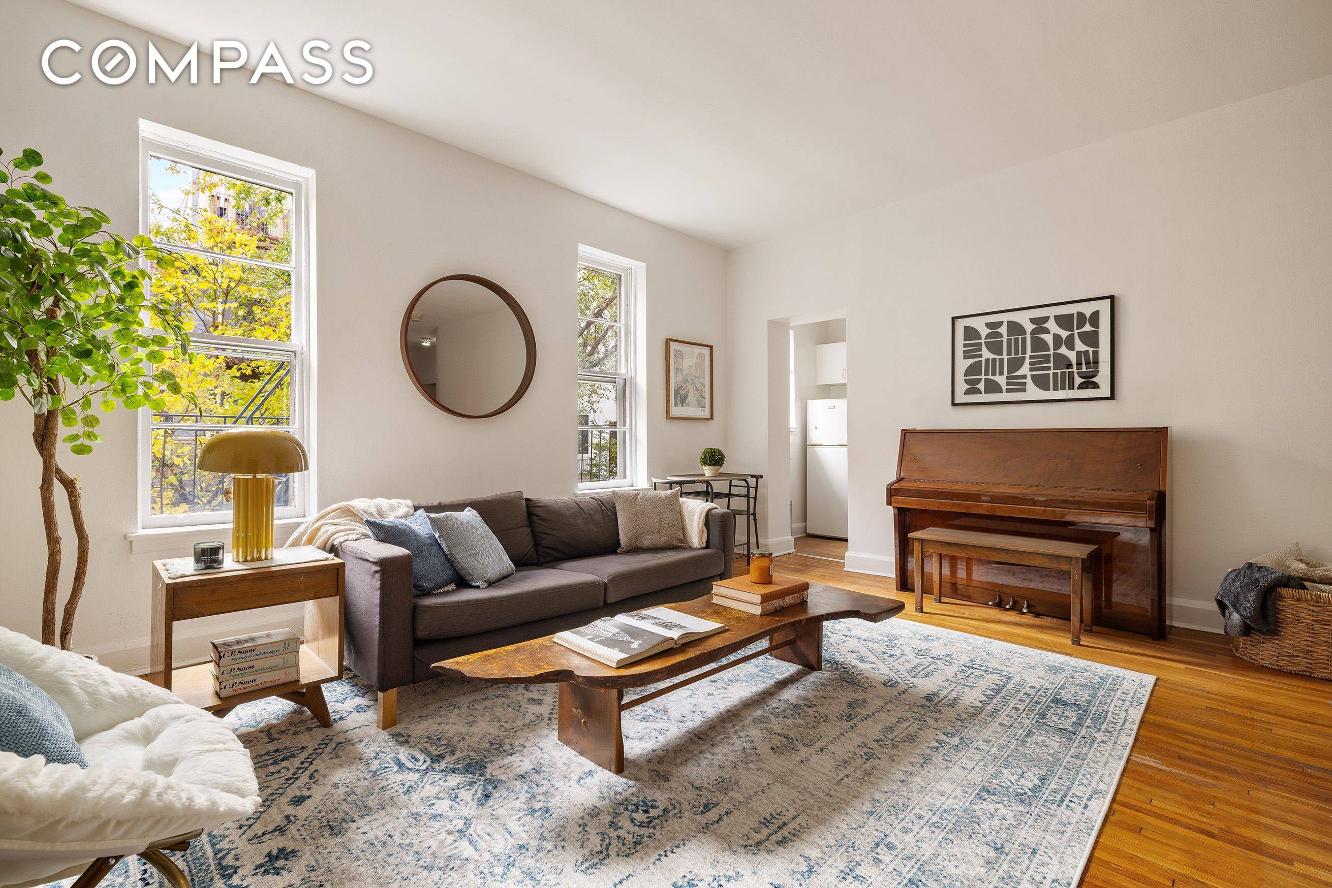 Residence 3E at 126 W. 96th Street is a stunningly bright, exceptionally large prewar one bedroom home bathed in south facing sunlight.
