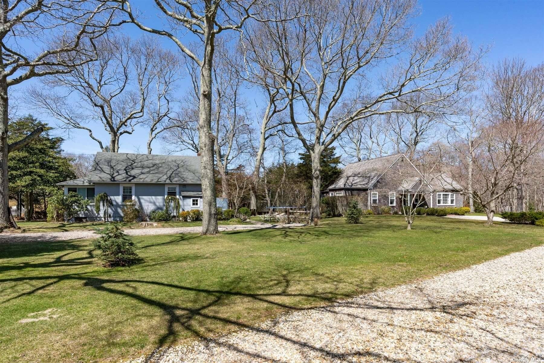 East Hampton Compound The property consists of two legal residences erected before zoning.
