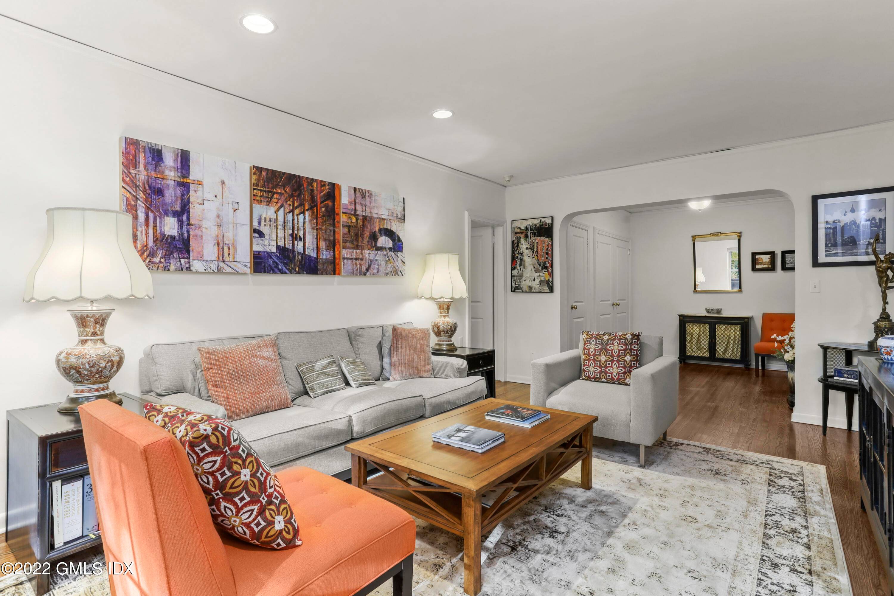 Sophisticated and spacious 2 bedroom 2 bath unit with expansive, private terrace in luxury building in the heart of Greenwich's downtown historic district.