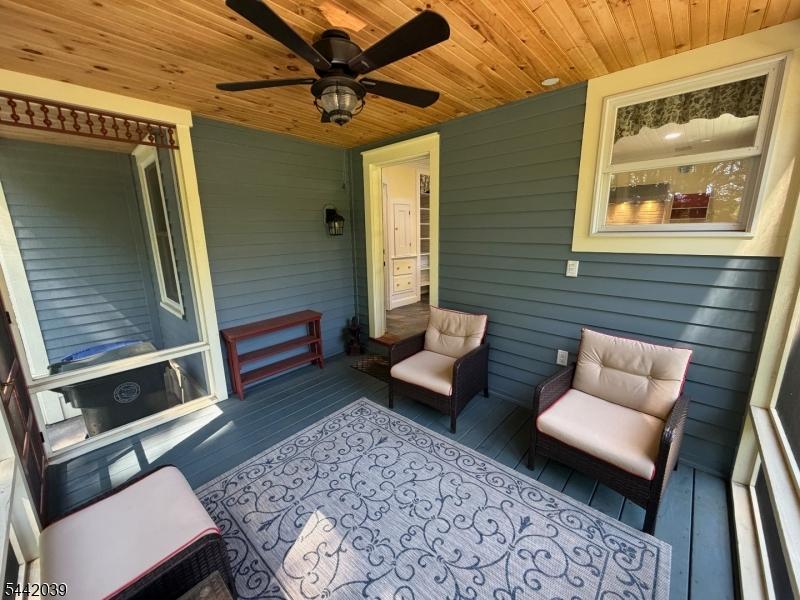 Rear screened porch