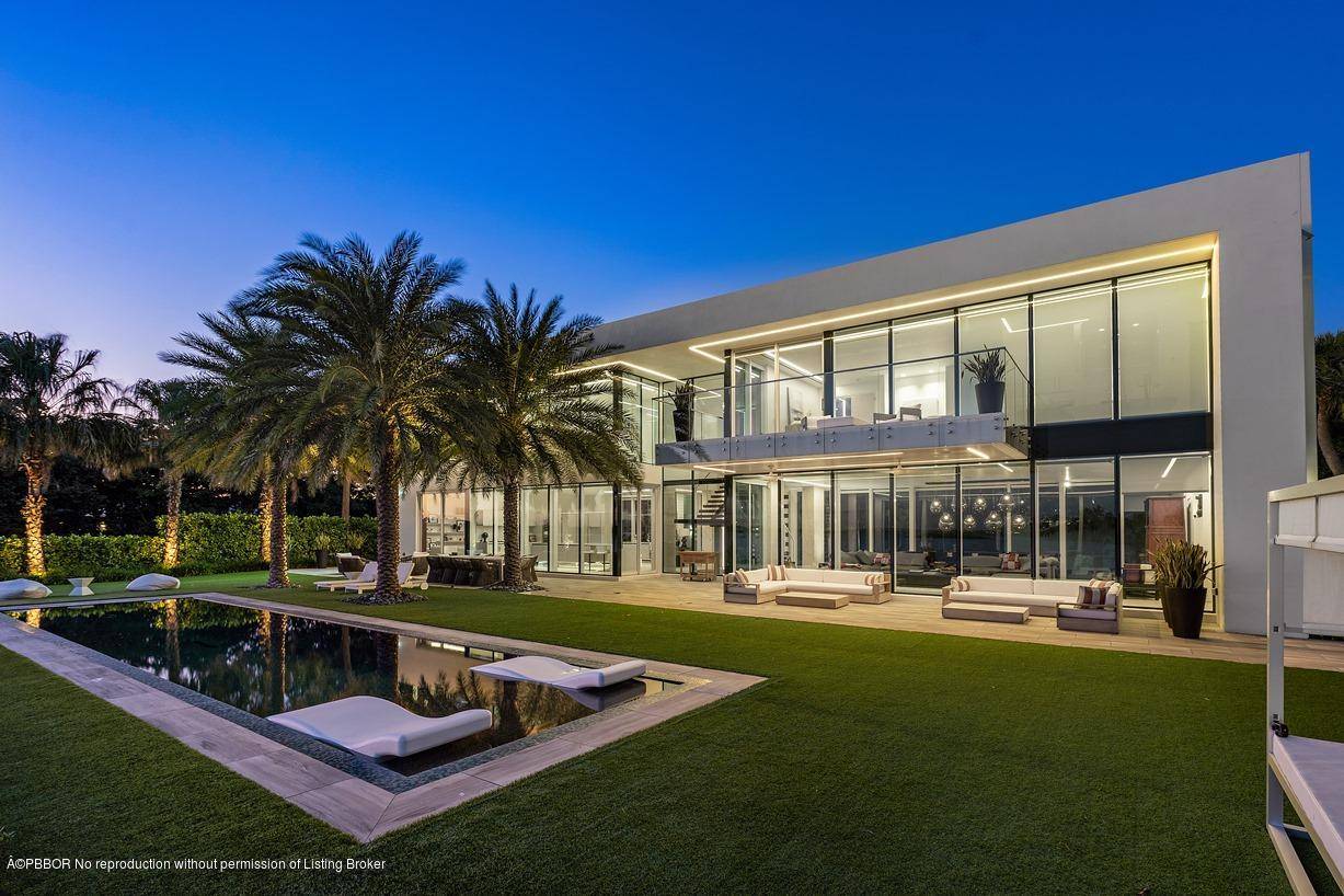 Enjoy Life in this Contemporary Palm Beach Waterfront Estate Home !