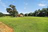 Groomed Backyard with Playground and 5-Stall Center-Aisle Barn