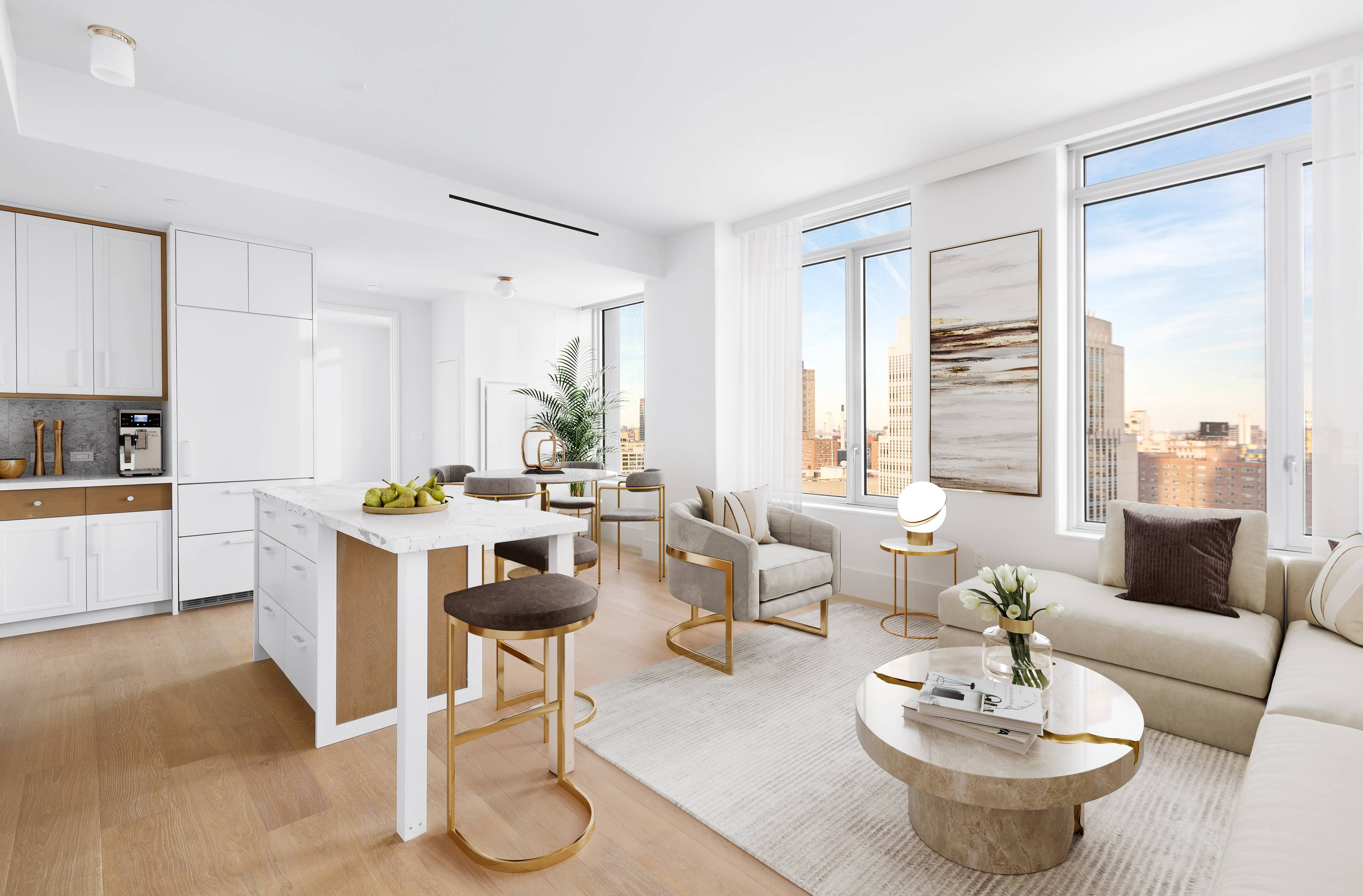 Generous proportions, luxury finishes, and Brooklyn s most convenient location make this a perfect apartment to call home.