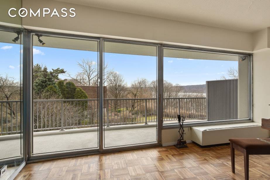 Beautiful residence offering 1, 955 square feet of living space with partial views of the Hudson River.