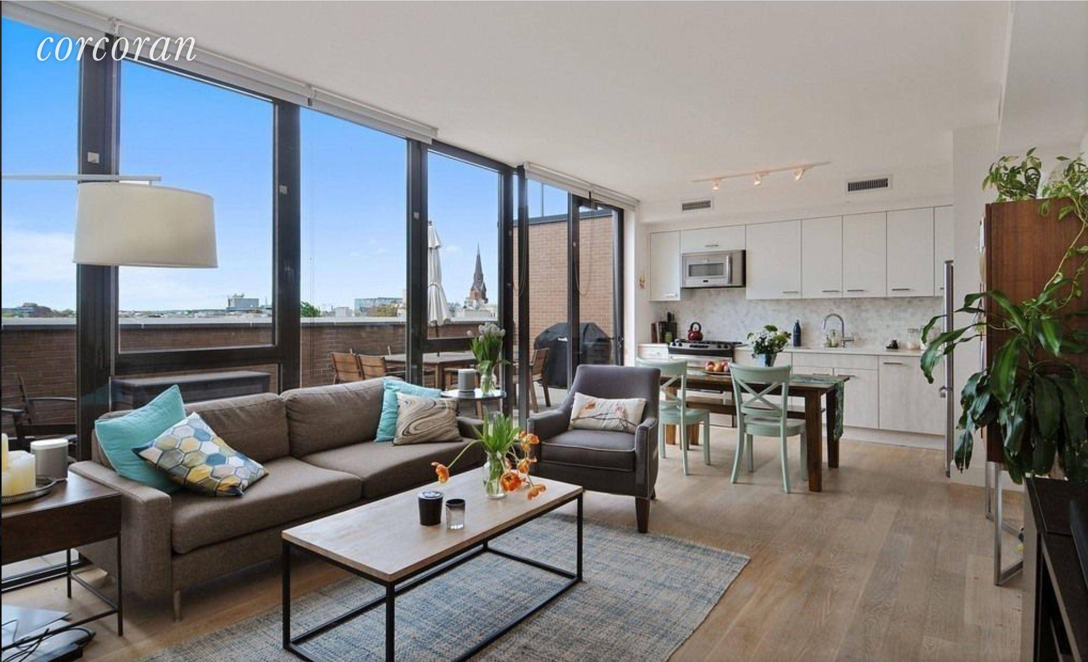 2 MONTH FREE RENT ON PENTHOUSE A 7, 500 Gross Gracious Penthouse layout features wide plank solid white oak floors, Central AC Heat, stainless steel appliances with paneled dishwasher, custom ...