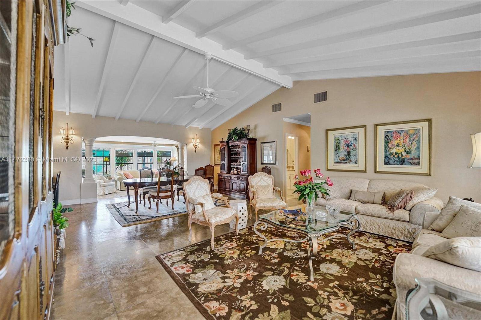 Charming Lighthouse Point Pool Home with gorgeous private tropical fully fenced backyard oasis.