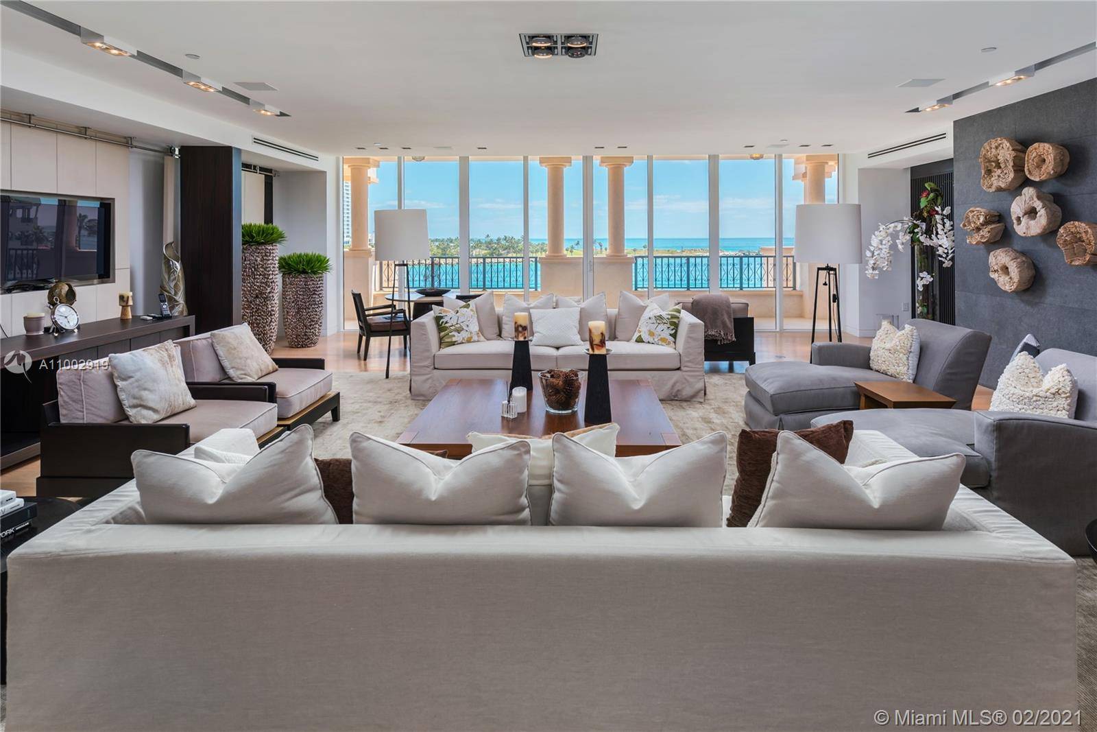 Impeccably Designed Palazzo Del Marre residence with high end European furnishings.