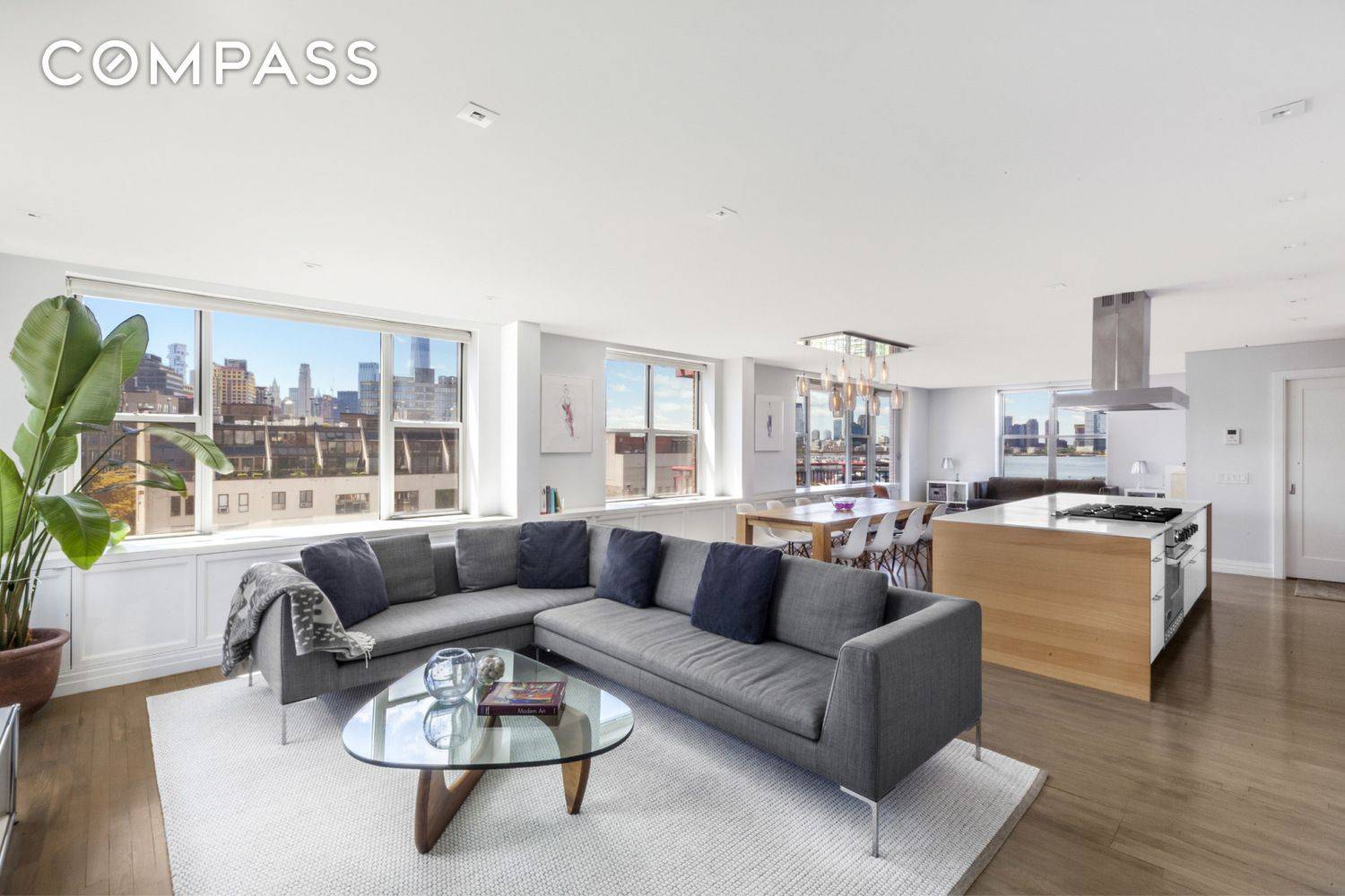 Perched above the West Village in boutique building with just 22 residences, this full floor, three bedroom, three full plus one half bath newly renovated home is flooded with sunlight ...