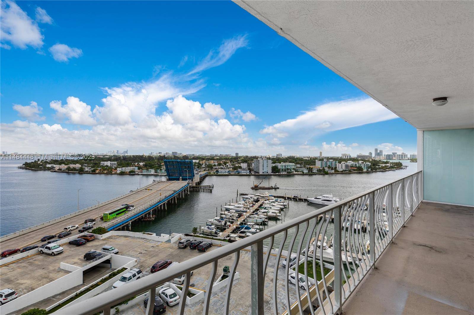 Spectacular unobstructed views of Biscayne Bay from this spacious 2 bed 2 bath condo in North Bay Village !