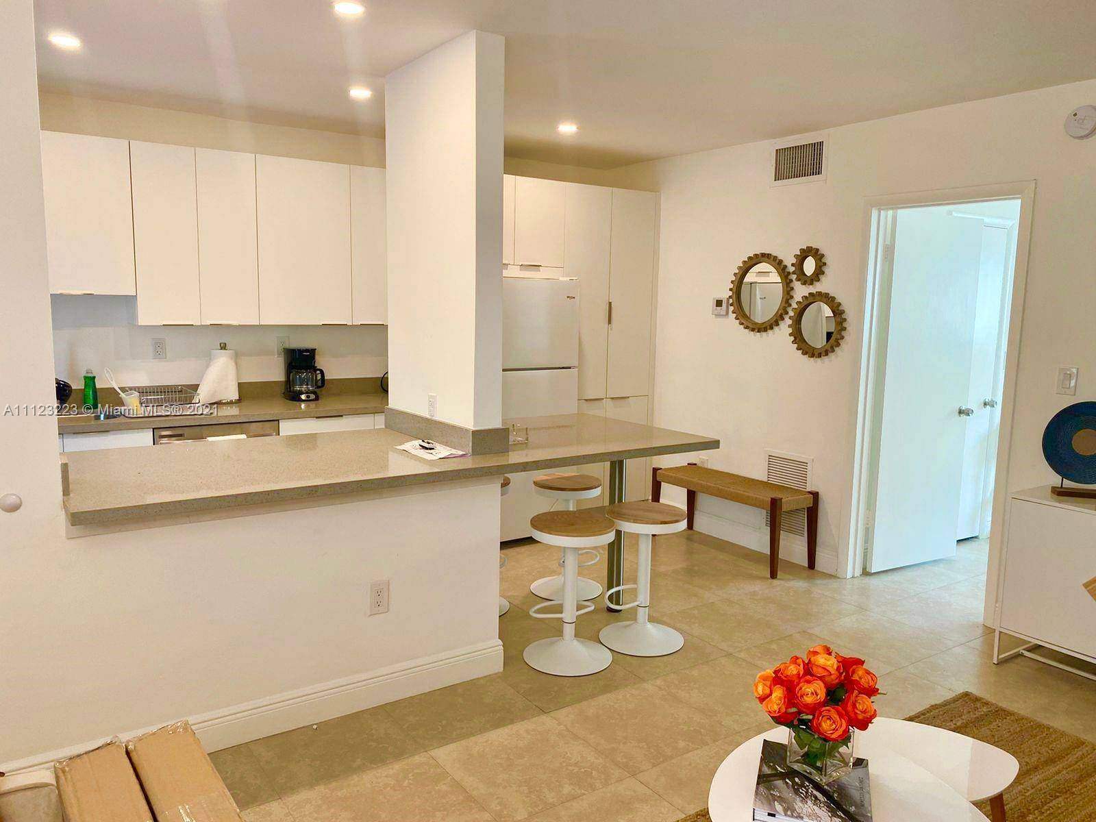 Only SHORT TERM RENTAL 1, 400 WEEK 4, 300 MONTH ONE WEEK MINIMUM RENTAL TOTALLY RENOVATED apartment 1 bed and 1 bath, open kitchen, dining and living room with 2 ...