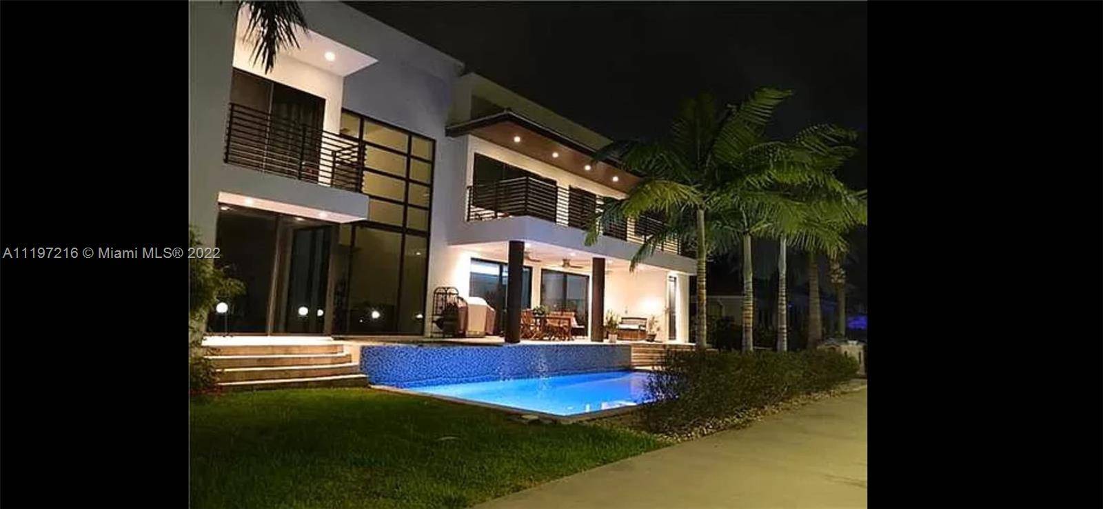 Contemporary home with clean lines throughout has Unique Architectural elements.