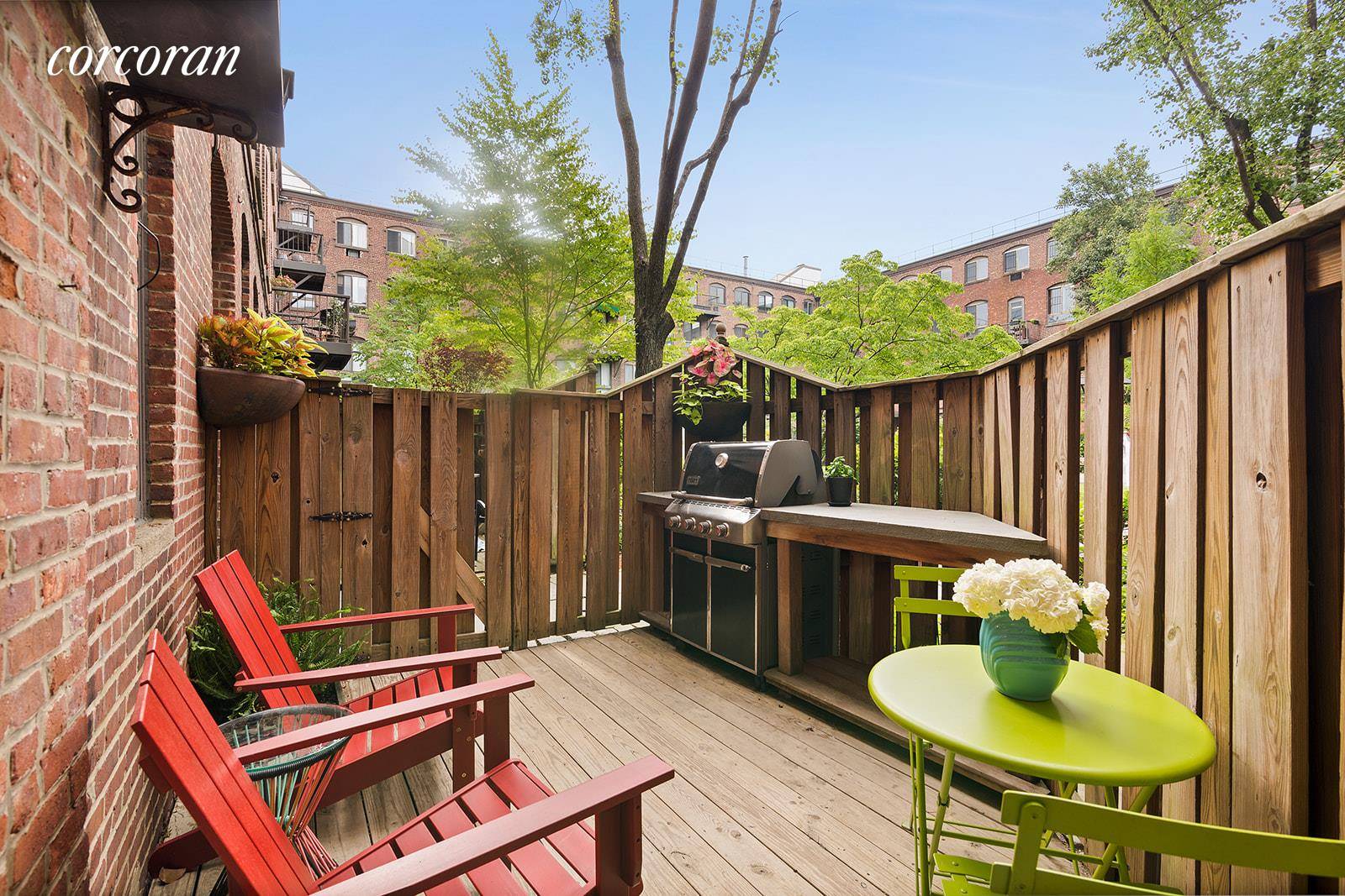 420 12th Street, F1L and Garden Parking on the Block Brick and beam perfection at the coveted Ansonia Court.