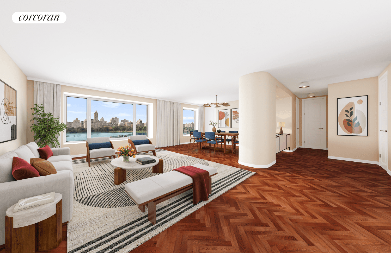 Welcome to apartment 12C at 1080 Fifth Avenue, an exquisite residence nestled in the prestigious Carnegie Hill neighborhood of the Upper East Side.