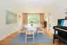 Dining room with sliding doors to back yard