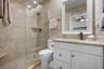 Primary bathroom with walk in in shower
