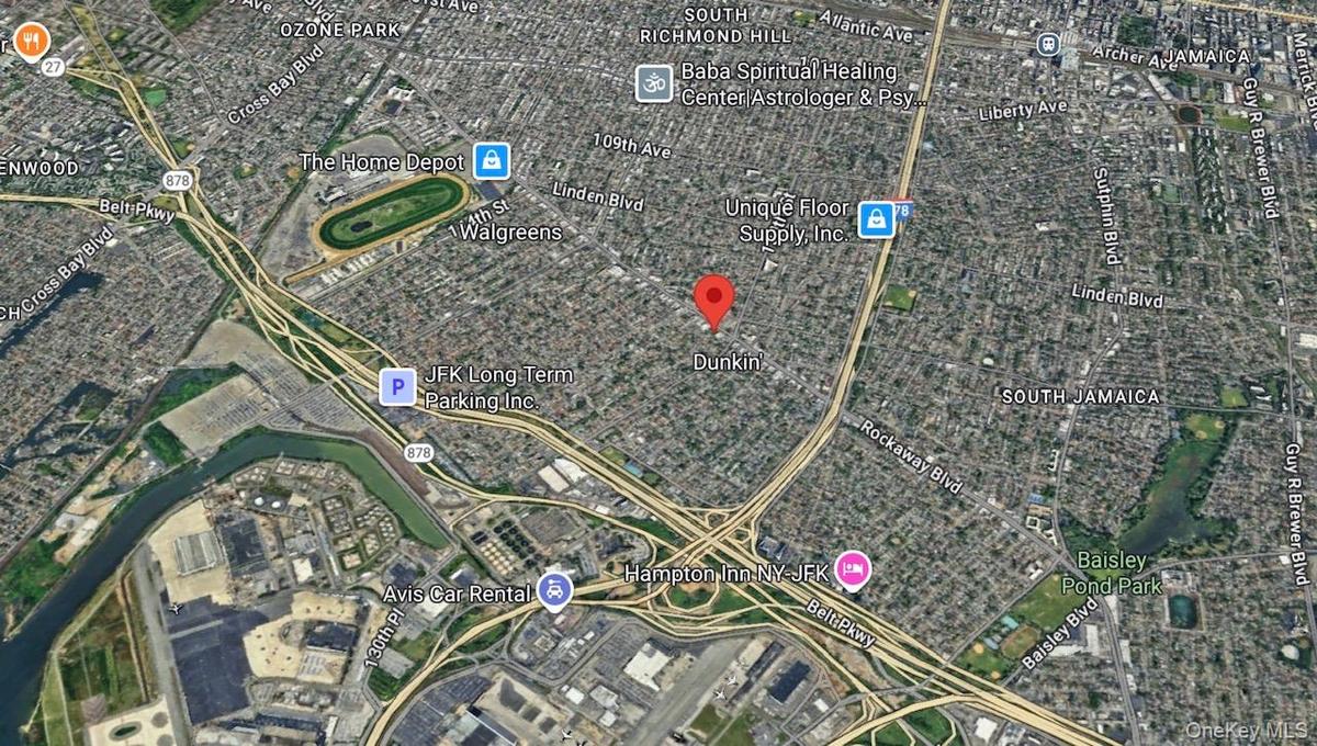Aerial map of property and surrounding area