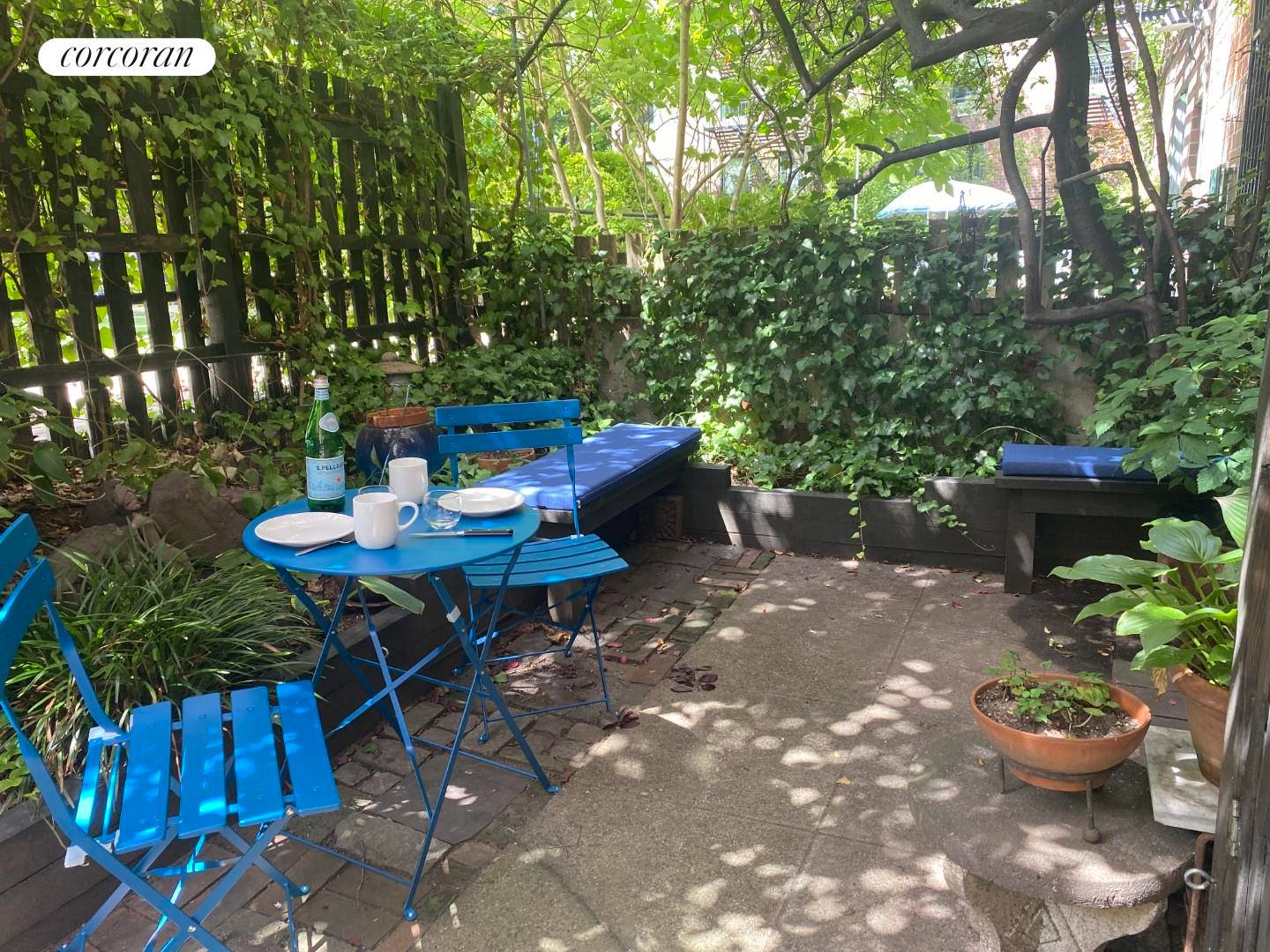 WEST VILLAGE BEST BUY PRIVATE GARDEN, ARCHITECTURALLY RENOVATED spacious one bedroom with high ceilings and a dedicated workspace is graced with a 200 sf south garden off the living room ...
