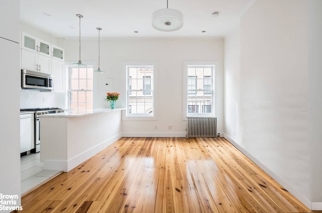 Available July 1. In a prime West Village location, this stunning 1 bed 1 bath has been recently renovated with the highest quality finishes and attention to detail.