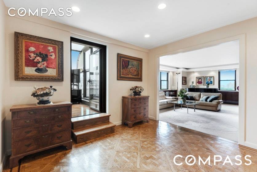 4 BR with Dazzling Views and 30 Terrace Off Fifth Avenue SCROLL DOWN TO TAKE A 360o VIRTUAL TOUR A full floor and private elevator landing set the stage for ...