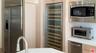 chefs kitchen with wine fridge